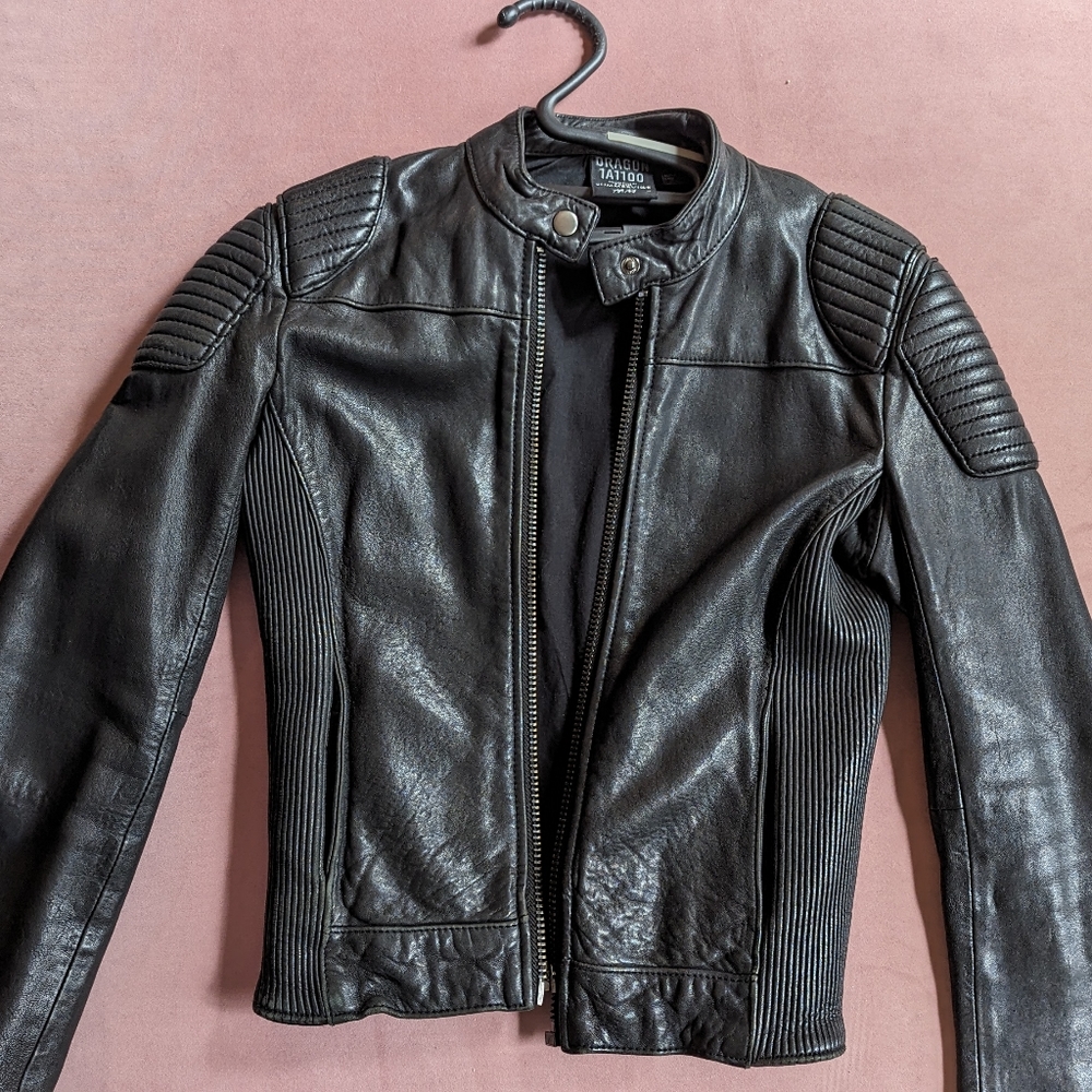 H&M Dragon Tattoo Leather Jacket - US Size 4